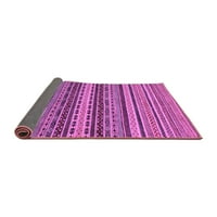 Ahgly Company Indoor Rectangle Oriental Purple Modern Area Rugs, 6 '9'