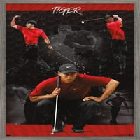 Tiger Woods - Sketch Wall Poster, 14.725 22.375 рамка
