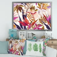 Дизайнарт' винтидж тропически цветя ' традиционна рамка Арт Принт