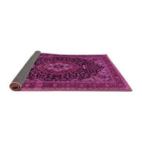 Ahgly Company Indoor Rectangle Medallion Pink Traditional Area Rugs, 6 '9'