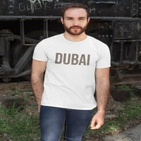 Дубай бронзов пустинен банер тениска мъже -Маг от Shutterstock, мъж XX-Clarge