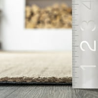 килим от юта на райета, 8' 10', Натурален