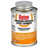 Oatey Orange среден CPVC тръбен цимент, Oz. - Количество 24
