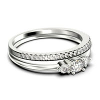 Минималистичен 1. Карат тънък овален изрязан диамант моасанит Фея годежен пръстен, сладък сватбен пръстен в 10K Твърдо бяло злато,