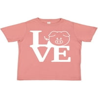 Inktastic I Love Pigs Gift Toddler Boy или Thddler Girl тениска