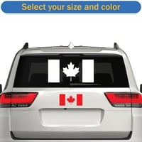 Канадски стикер на знамето Decal Die Cut - самозалепващо винил - устойчив на атмосферни влияния - направен в САЩ - много цветове