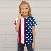 Денят на независимостта деца деца деца унизирайте пролетното лято активна мода всеки ден на закрито накрит печат с къс ръкав американски дрехи за тениска 4 юли вър?