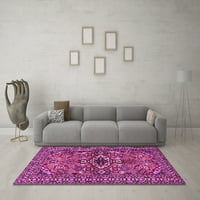 Ahgly Company Indoor Round Персийски розови традиционни килими, 8 'кръг