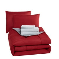 Крепежни елементи 5-парче червено легло в чанта, близнак близнак хл