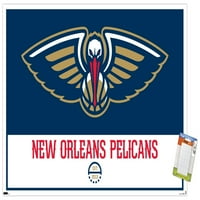 Ню Орлиънс Пеликани - плакат за стена на лого, 22.375 34