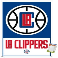 ЛА Клипърс-лого плакат за стена, 14.725 22.375