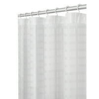 Майте Смарт завеса Медисън плат завеса за душ с прикрепени ролкови плъзгащи се куки
