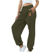 Винтидж жени панталони джогини дамски дънни суитчъри за джоги панталони тренировки с висока талия панталони с джобове