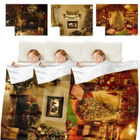 Елбърн Коледна празник уютно одеяло комфорт кадифено докосване одеяла руно фланелно плюшено одеяло за микрофибър бебешки одеяла спалня за хол спалня
