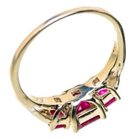 Размер на рубинния пръстен 7. - Ръчно изработен Boho Vintage Jewelry Ring131027