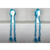 Уникални изгодни човешки перуки за жени с перука шапка дълга коса 51 сини Перуки