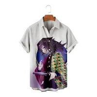 Японска аниме демон убийствена риза жени мъже 3D риза за печат хараджуку стил къс ръкав забавен, възрастен-4xl