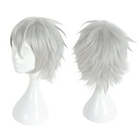 Уникални перуки за човешка коса За Дама 12 бели перуки с шапка за перука къса коса