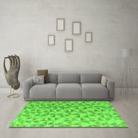 Ahgly Company Indoor Rectangle Oriental Green Modern Area Rugs, 5 '8'