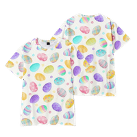 Сладко зайче отпечатана тениска Топ O-Не-Не-Небрежно модни дрехи, Възрастни-2XL,#03