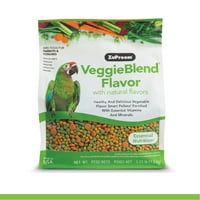 Zupreem® Veggieblend® аромат с естествен аромат ежедневни хранителни пелети за папагали и кони