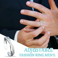 Симунират пръстени за жени модни жени звънец пеперуда циркон сватбени бижута пръстени с един размер Подарък регулируеми пръстени