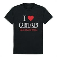 Република 551-687-HGY- University of the Infarnate Word Cardinals Обичам тениска, Хедър Грей-Среден
