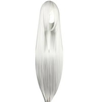 Уникални изгодни човешки перуки за жени с перука шапка 39 сребристо бели перуки