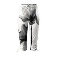 Anuirheih sweatpants за жени плюс размер есен жените удобни подрязани от свободно време панталони суитчъри йога панталони