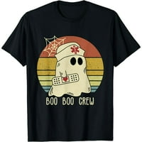 Ризи на екипажа на Boo Boo Halloween с къс ръкав Мъжки тениска черен ежедневен тройник