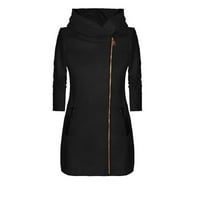 Olyvenn се занимава с небрежен моден цвят на женския цвят с дълъг ръкав с качулка яке зима зимна есен небрежни якета за изходни