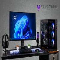 Velztorm Septe Custom Built Gaming Desktop, WiFi, USB 3.2, Win Pro)